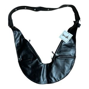 FAUX LEATHER SASH BAG